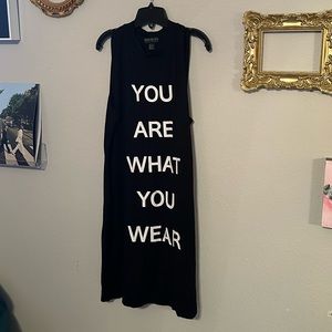 Plus size black midi dress